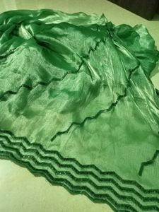 Elegant Emerald Green Saree
