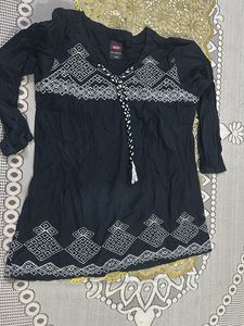 black top kurta type slightly used