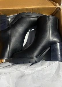 Black Chunky Heel gothic Boots