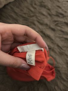 orange Halter Bodysuit