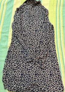 Leopard Print Shirt Dress