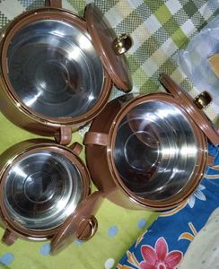 Elegant Brown Serving Bowls Set