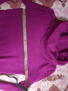 Warm Sweater With Neck Detailing
