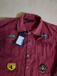 Y1 Men's Denim Jacket Faded L Size