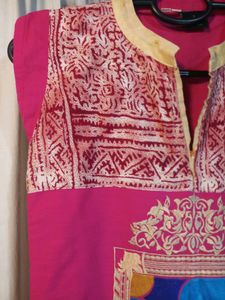 Designer Pink Kurti For Girls