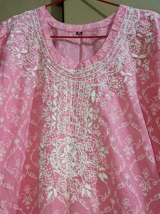 beautiful pink 🩷 lakhnavi kurta with dupatta