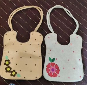 Cute Kids' Tote Bags - Set of 2
