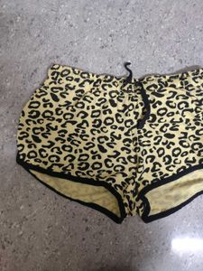 Leopard Print Lounge Shorts