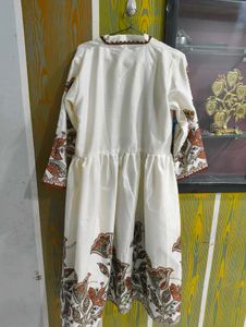 Elegant White Printed Kurta