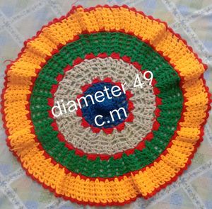 Handmade Crochet Round Table Mat