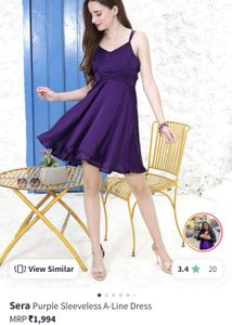 new Satin Flare Dress
