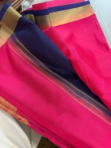 Elegant Pink Silk Saree