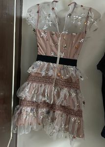 Stunning Embellished Tiered Dress