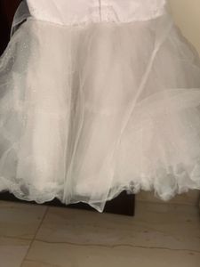 Elegant White Girls' Dress