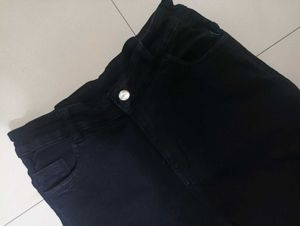 Black Cargo Jeans For Women