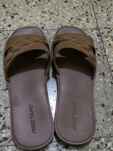 Red Tape Women's Brown Slides