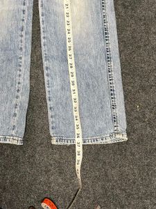 Y2K "Lee" Light Wash Denim Flared Baggy Jeans