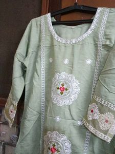 Embroidered Kurta Set with Dupatta