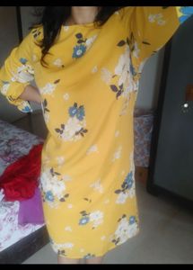Harpa Yellow Floral Shift Dress 🌼