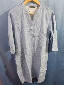 melange Striped Tunic Top