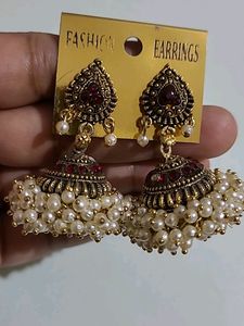 Combo Of Traditional Jhumkas And Tassles