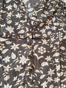 Grey Ethnic kurta