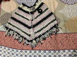 Handmade Crochet Poncho winter woolen