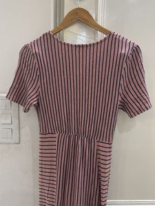 Pink Striped Maxi Dress