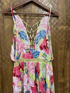 Boho Floral Maxi Dress(Brand new )