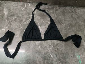 Classic Black Halter Bikini Top