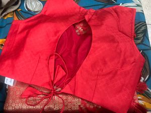 New Saree With Readymade Blouse