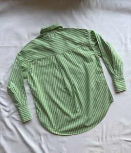 Twenty Dresses - Green Striped Button-Up Shirt