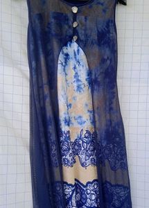 P 1- Boho Tie-Dye Maxi Dress