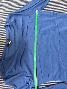 Blue Tiered Long Sleeve Top