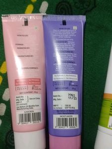 Face Wash, Moisturizer, Shampoo, sunscreen