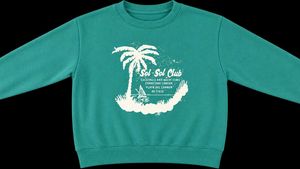 Teal "Sol-Sol Club" Graphic Sweatshirt