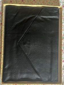 Leather folder for important papers