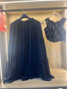 NEW INDDUS Stunning Navy Blue Lehenga Set