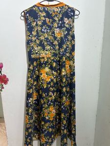 Mustard Bloom Printed Shrug