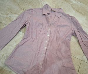 Chic Striped Button-Up Shirt