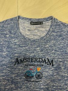 Blue 'Amsterdam' night t shirt