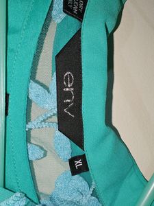 Women Sea Green Top With Sleeve