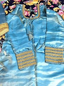 Beautiful Blue Kurta Set with Dupatta
