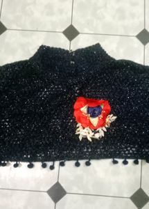 Designer Poncho For Girls