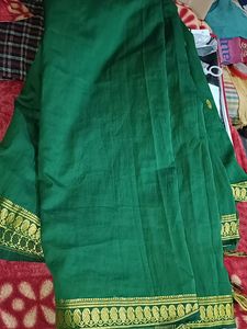 Saree With golden Border