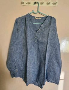 Blue Linen Shirt from Cottonworld