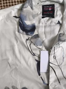 Men's Floral Print Short Sleeve Shirt
