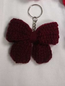 Handmade Crocheted Hair Accessories &amp; Keychain Set