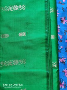 We Are Selling A Beautiful Green Banarsi Saree.