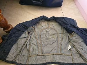 Stylish Blue Denim Biker Jacket